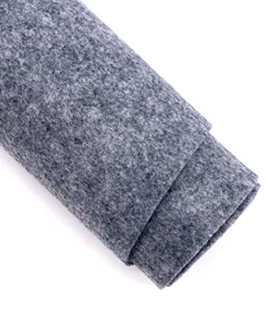 Ice Fabrics Craft Felt Fabric by The Yard - 72" Wide & 1.6mm Thick Acrylic Felt - Soft and Durable Heather Grey Fabric for DIY Arts & Crafts, Decorations and More - 4 Yards Heather Grey
