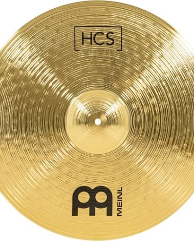 Meinl 20" Ride Cymbal - HCS Traditional Finish Brass for Drum Set, Made in Germany, 2-YEAR WARRANTY (HCS20R)