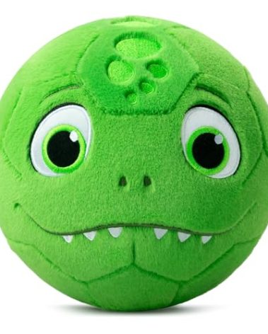 VangeBow Silent Indoor Soccer Balls for Toddlers 1-3, Inflatable Soft Plush Baby Toddler Soccer Ball Toys Gifts for Kid 3-5 Year Old Boy First Birthday Gift (Dinosaur, Pump Include)