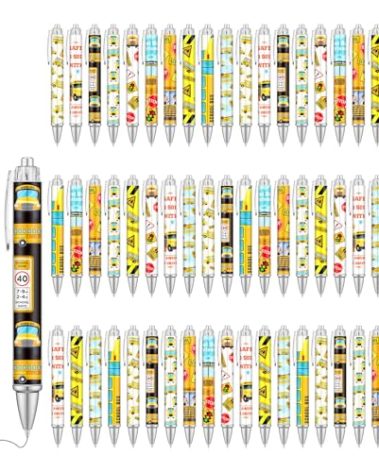 Humyoun 50 Pcs Bus Driver Pens Appreciation Gifts Bulk Funny Ballpoint Pens Motivational Inspirational Thank You Gift for Employee Coworker Student Office Supplies