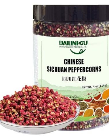BAILINHOU Premium sichuan peppercorns[red and green peppers] 4oz/114g Chinese pepper. Original imported of szechuan, china