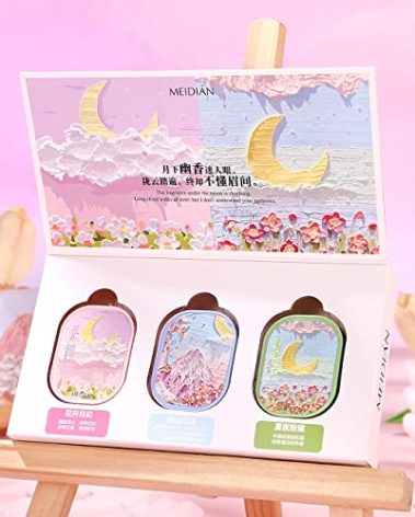 gcdat Solid Perfume, 3 Pack Women Solid Colognes, Portable Pocket Balm, Perfect for Travel Use, Natural Fragrance Perfume for Women