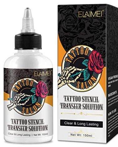 Tattoo Template Transfer Gel, Stencil Magic Cream, Tattoo Application Solution for Transfer Paper Machine Stencils, Temporary Supplies, 5.1 fl. Oz; ZYNJ1