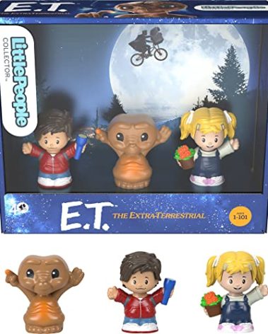 Little People Collector E.T. The Extra-Terrestrial Movie Special Edition Set for Adults & Fans, 3 Figures in Display Package