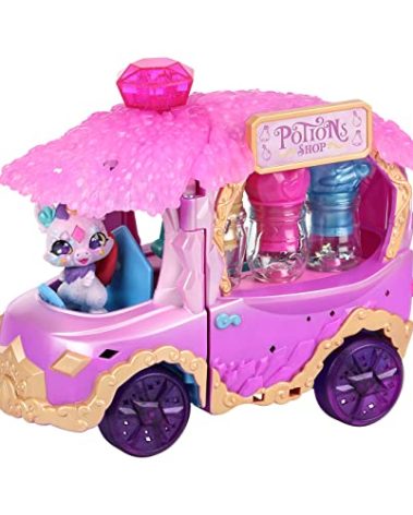 Magic Mixies Magic Potions Truck Playset. Transforms Into A Potion Shop. Create 3 Spells and Potion Surprises for Your Mixlings. Includes 1 Exclusive Mixling