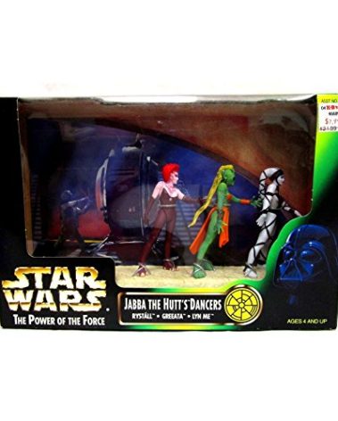 Star Wars Power of the Jedi Jabba The Hutt's Dancers (Rystall, Greeata, and Lyn Me) 3.75 Inches