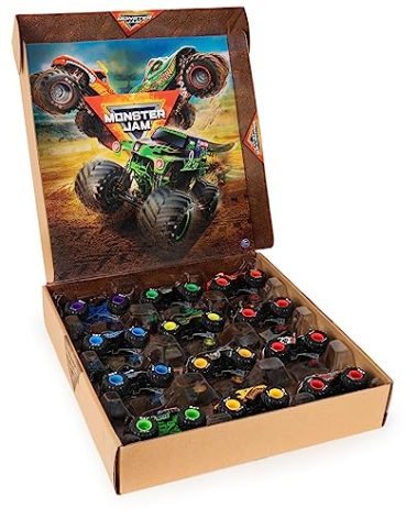 Monster Jam, Official 12-Pack of 1:64 Scale Die-Cast Monster Trucks for Boys and Girls, Kids Toys for Ages 4-6+, Amazon Exclusive