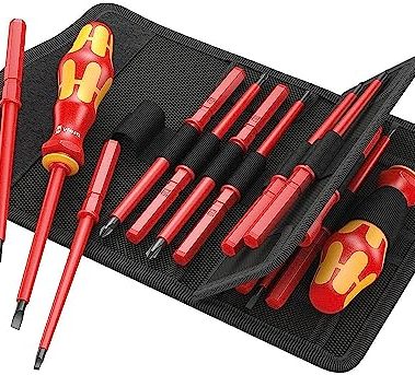 Wera - 5347108001 347108 Kraftform Kompakt VDE 60 i/62 i/68 i/18 Insulated Blade Set