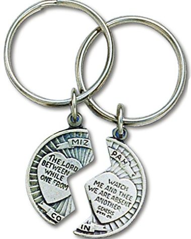 H. J. Sherman Mizpah Key Ring Set Genesis 31:49
