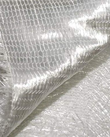 TRUE COMPOSITES: Biaxial Fiberglass Chopped Strand Cloth (38" Width x 5 Yards Length) Laminating Repair Kits-Great for Boats, Car Exterior, Canoe, Surfboard, Non-Tacky Finish