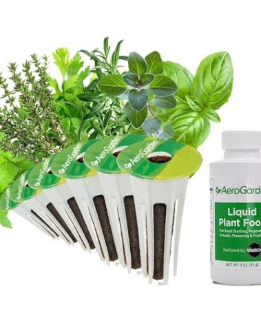 AeroGarden Assorted Italian Herb Seed pod Kit, 6-Pod