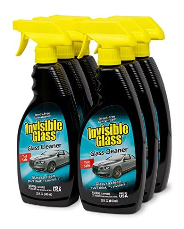 Invisible Glass 92164-6PK Premium Glass Cleaner Spray for Car Windshields and Windows, Automotive and Home Window Cleaner, Streak-Free, Ammonia-Free, Tint-Safe – 22 fl oz (Pack of 6)
