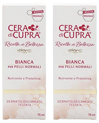 Cera di Cupra "Bianca per Pelli Normali" Cream for Normal Skin, Anti-age Formula - 2.5 Fluid Ounces (75ml) Tubes (Pack of 2) [ Italian Import ]