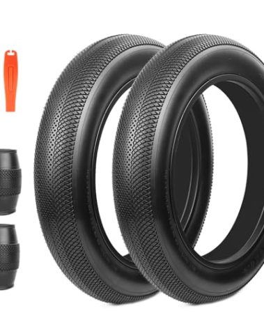 Balinge E-Bike 20x4.0 Fat Tire 20 x 4 Fat Tire 2 Pack Heavy Duty High-Performance Wear-Resistant Mountain Snow Bike Tire, E-Bike Tires 20x4, 20x4 Tire, Black，2Tires