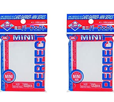 KMC Sleeves KMC Perfect Size Inner Sleeves €“ Mini Size 100 Sleeves Per Pack - 2 Packs