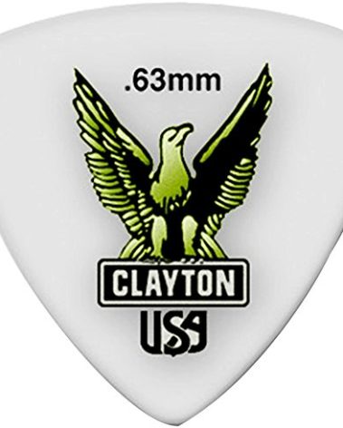 Clayton Acetal Rounded Triangle Guitar Picks .63 mm 1 Dozen