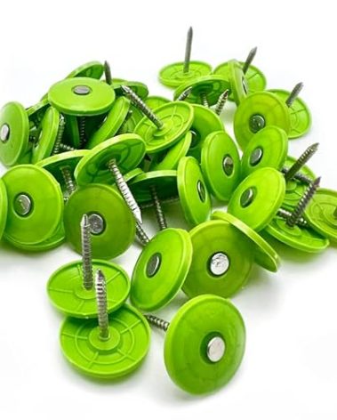 UberQuiet MLV Cap Nails, 1-inch, for Installation of Mass-Loaded Vinyl Noise Barriers, Small (250 pcs)