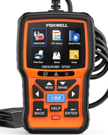 FOXWELL NT301 OBD2 Scanner Live Data Professional Mechanic OBDII Diagnostic Code Reader Tool for Check Engine Light