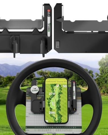 CLUBRALLY Golf Cart Accessories Steering Wheel Phone Mount for Club Car EZGO Yamaha