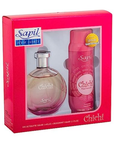 Sapil Chichi - Eau De Toilette and Deodorant Spray For Women - Delightfully Enchanting Fragrance - Opens with Fruity Notes - Beautiful Giftset Box - Perfect for Gift Giving Occasion - 2 Pc