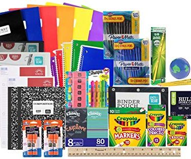 Mega Back to School Supply Kit Bundle - Over 90+ Items for All Grades - Wide Ruled