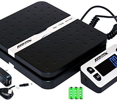 ACCUTECK ShipPro 110lbs x 0.1 oz. Digital Shipping Postal Scale, Black (W-8580-110-Black)