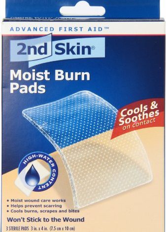 Spenco 2nd Skin Moist Burn Pads, Large (3 x 4 Inches), 3-Count