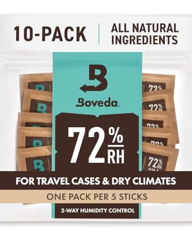 Boveda 72% RH 2-Way Humidity Control – Restores & Maintains Humidity – All in One Solution for Humidification- Patented Technology - Convenient & Versatile - 10 Count Resealable Bag