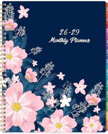 2026-2029 Monthly Planner - July 2026 - June 2029, 3 Year Months Planner, 9" x 11", Notes Pages, 36 Colorful Monthly Tabs, Back Pocket