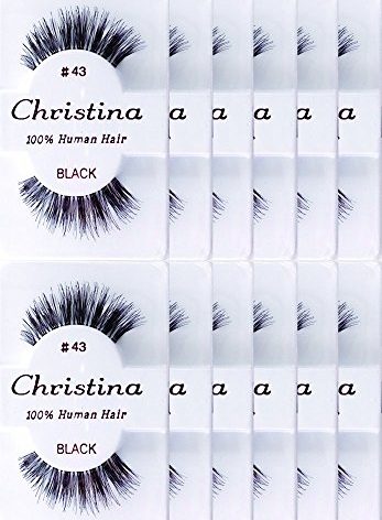 Christina 12 Pack False Eye Lashes Style 43