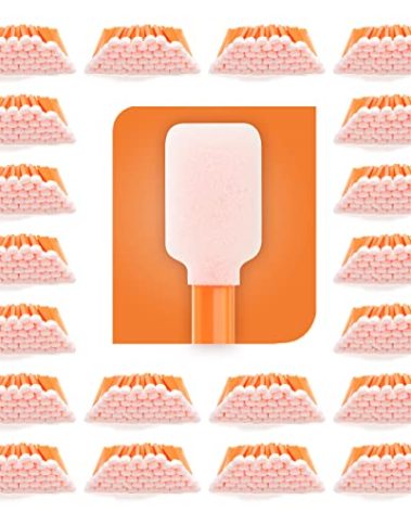 AAwipes Foam Swabs (1000 pcs Large Rectangular Foam Tips, 5.25", Orange) Cleanroom Foam Cleaning Swab for Roland Printers, Inkjet Printer, Air Conditioner, Car Vent, etc (C714C)