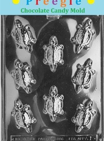 Preegle A001 3-PK Turtle Chocolate Candy Mold with Molding Instructions (Pack of 3)