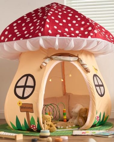 Enchanted Mushroom Play Tent - A World of Adventure for Kids 3+ - The Ultimate Toddler Tent for Creative Indoor Fun