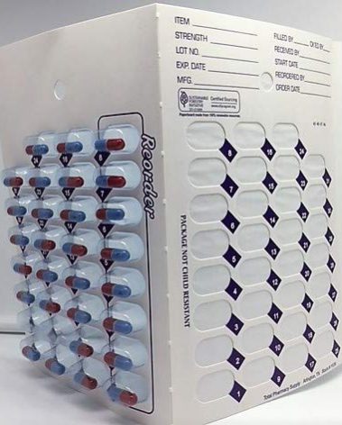 Healthaccessories 31 Day Multi-med Monthly vac Pack Cold Seal Medication Blister Pack Cards. Great for pharmacies and Caregivers. 12 Cards