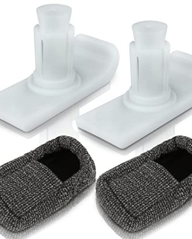 Vive Walker Ski Glides & Covers 4 PCS - Tennis Ball Accessories Sliders for Seniors, Universal, Heavy Duty - Precut Medical Folding Rolling Slider Replacement Feet Coaster Cap Gliders, Durable