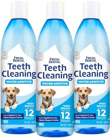 Naturel Promise Fresh Dental Dental Health Solution for Dogs, 18oz - 3 Pack - Oral Health Solution for Dogs - Easy to Use - Helps Clean Teeth - Freshens Breath Up to 12 Hours - No Brushing Required