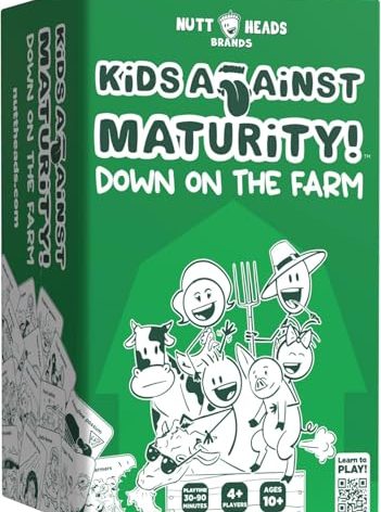 Kids Against Maturity: Funny Family Card Game for Kids Ages 10+ & Parents, Teens & Adults | Hilarious Party Game for Family Game Night | Super Fun (Farm Edition)