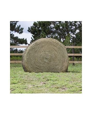 hay chix Round Bale Hay Nets for Horses - 5 Ft. Large Slow Feed Hay Net with 1 3/4" Holes - “The Goldilocks” - Hay Feeder for Horses and Mules - Made with Marine-Grade UV Treated Nylon