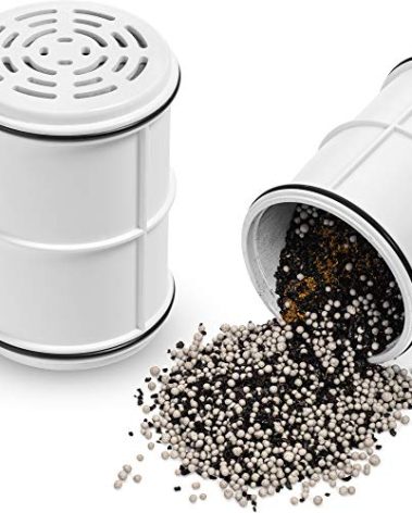 Aqua Elegante Replacement Cartridge For High Output Shower Filter - Home Showerhead Filters To Remove Chlorine + Hard Minerals - Bath Purifier And Filtered Softener System - Replacement Cartridge