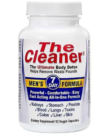 Century Systems The Cleaner Detox, Powerful 7-Day Complete Internal Cleansing Formula for Men, Support Digestive Health, 52 Vegetarian Capsules