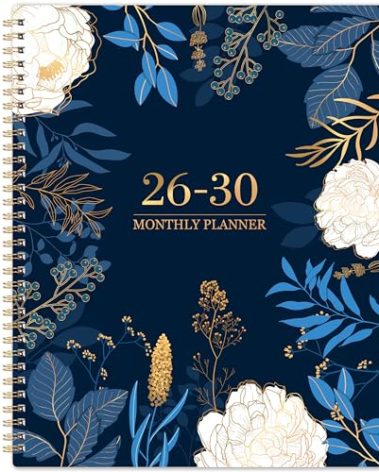 2026-2030 Monthly Planner - 5 Year Planner/Calendar 2026-2030, 11" x 9", 2026 Calendar Planner, Jan 2026 - Dec 2030, Tabs, Back Pocket, Holidays, Twin-Wire Binding, Note Pages