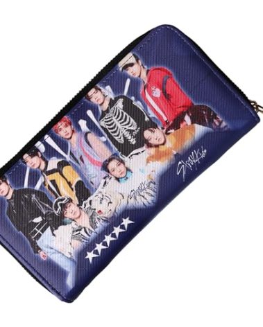 WGEEEY Kpop Stray Kids Merchandise Leather Long Wallets for Fans Gifts