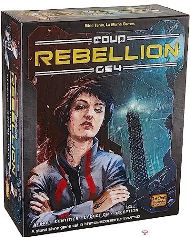 Coup: Rebellion G54 by Indie Boards and Cards | Standalone Bluffing & Deduction Game with 25 Variable Characters, Strategic Influence Mechanics & High Replayability for Competitive Players