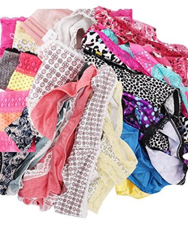 UWOCEKA Variety of Panties - Women Underwear Pack 6, Lacy Cotton Briefs Hipsters Bikinis Boyshorts Undies Assorted (6PCS,X-Large)