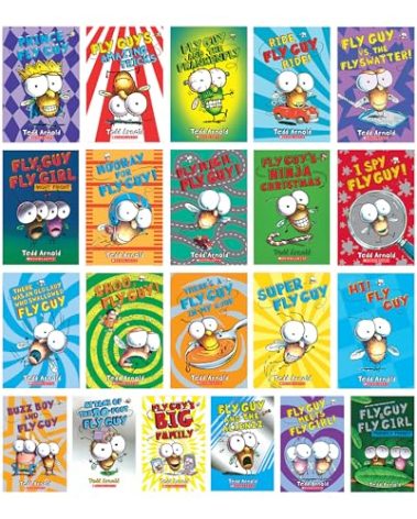 Limonuos Fly Guy 1-21 Collection Complete Series Pack Set, 21 pcs Boxed Set, For 1st 2nd grade kids children,