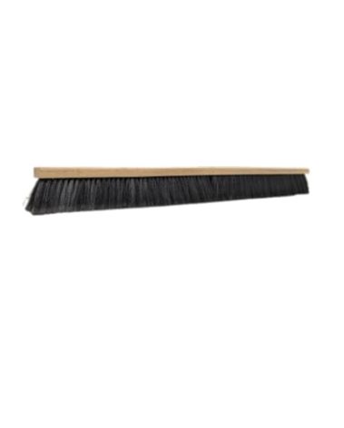 Bristles 4036 36” Indoor Push Broom Head – Heavy Duty Hardwood Block, Flagged Polypropylene Fiber Bristles, Brown