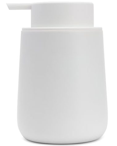 Yew Design Matte White Hand Soap Dispenser Pump, 9 oz Rustproof Liquid Dish Soap Dispenser Bottle for Various Places Such as Kitchen, Countertop, and Bathroom