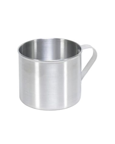 IMUSA USA R200-10WM Aluminum Mug for Stovetop Use or Camping 0.7 Quart, Silver