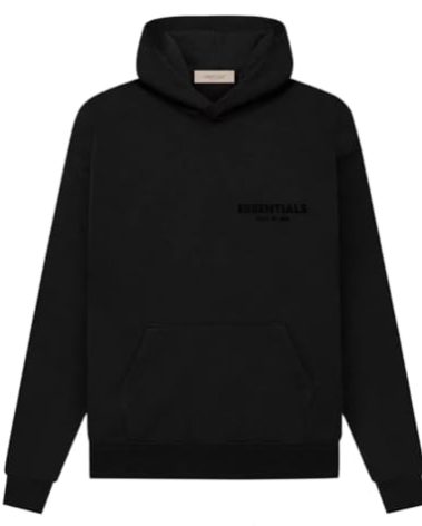 Villeion Styles Essentials - Oversized Hoodie Collection (US, Alpha, Small, Regular, Regular, Stretch Limo/Black)