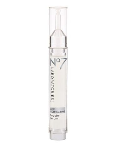 No7 Laboratories Line Correcting Booster Serum - Potent Collagen Peptide Serum for Fine Lines and Wrinkles - Moisturizing Formula for All Aging Skin Types (15 ml)